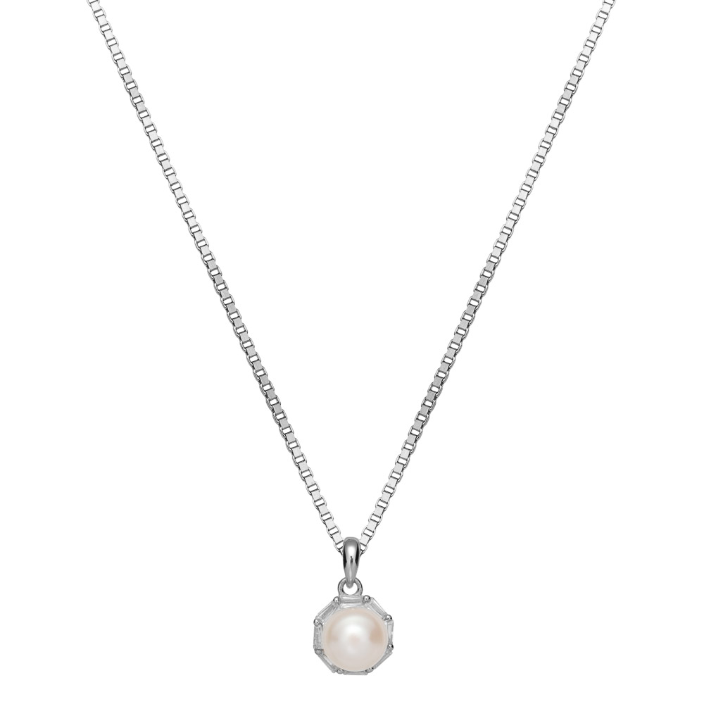 Halssmykke Ferskvannsperle 925 Sølv