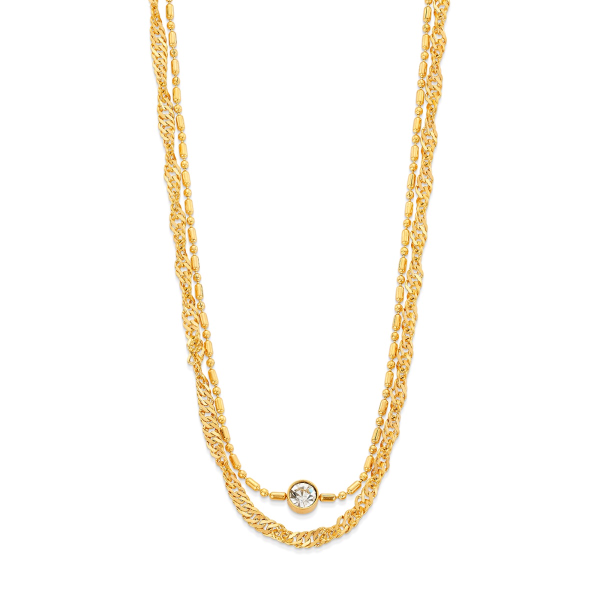 SANDRA Halssmykke Gullfarget Stål