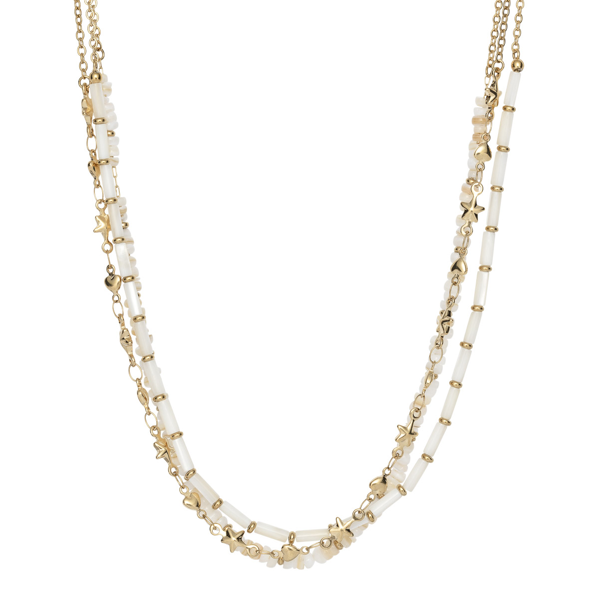 Halssmykke Gullfarget Stål