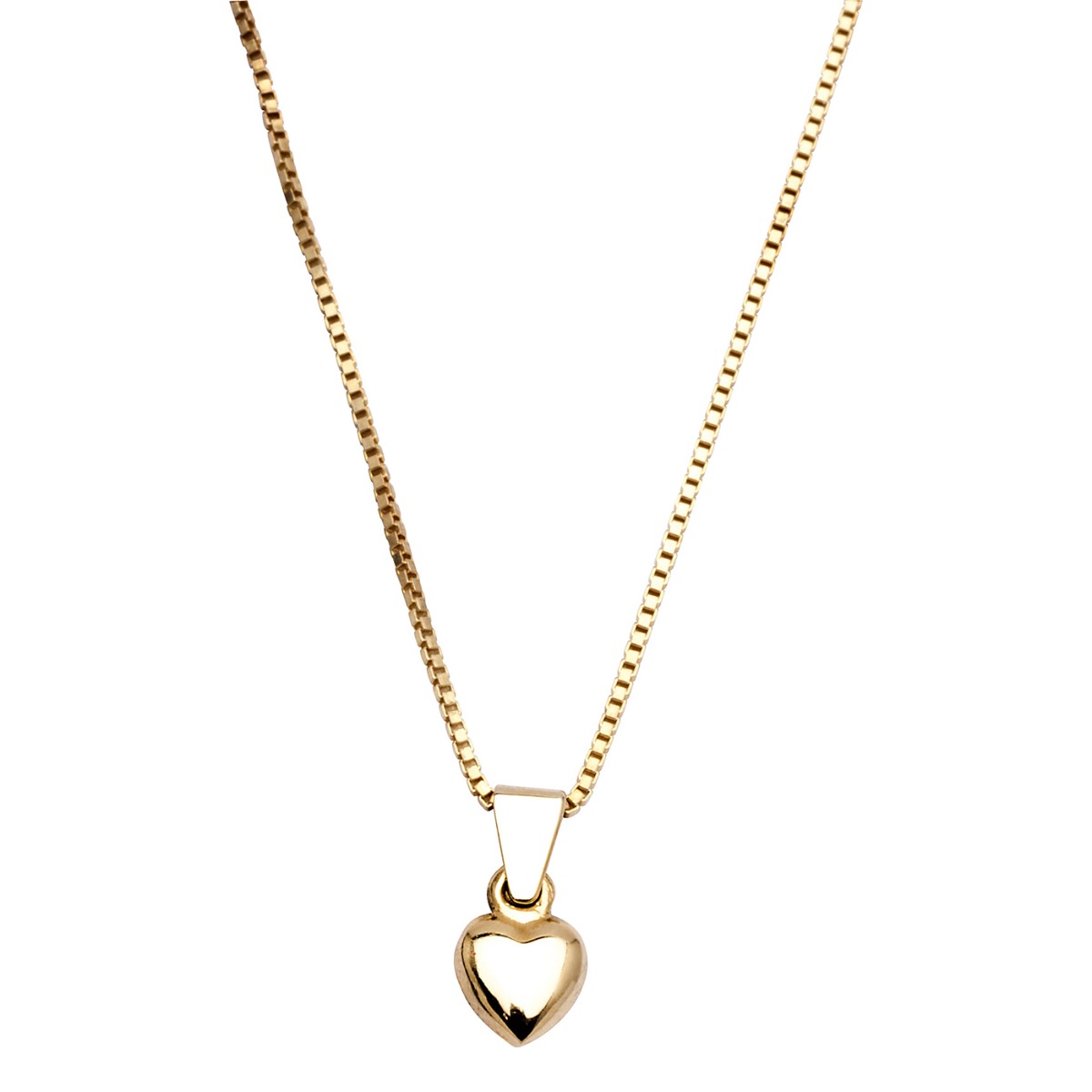 Halssmykke Hjerte 375 Gult Gull