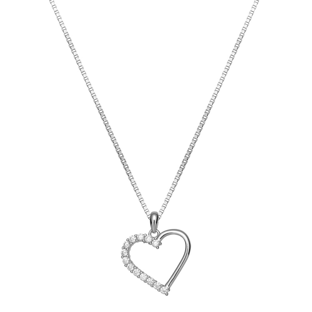 Halssmykke Hjerte 925 Sølv