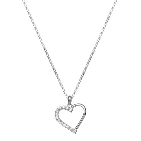 Halssmykke Hjerte 925 Sølv