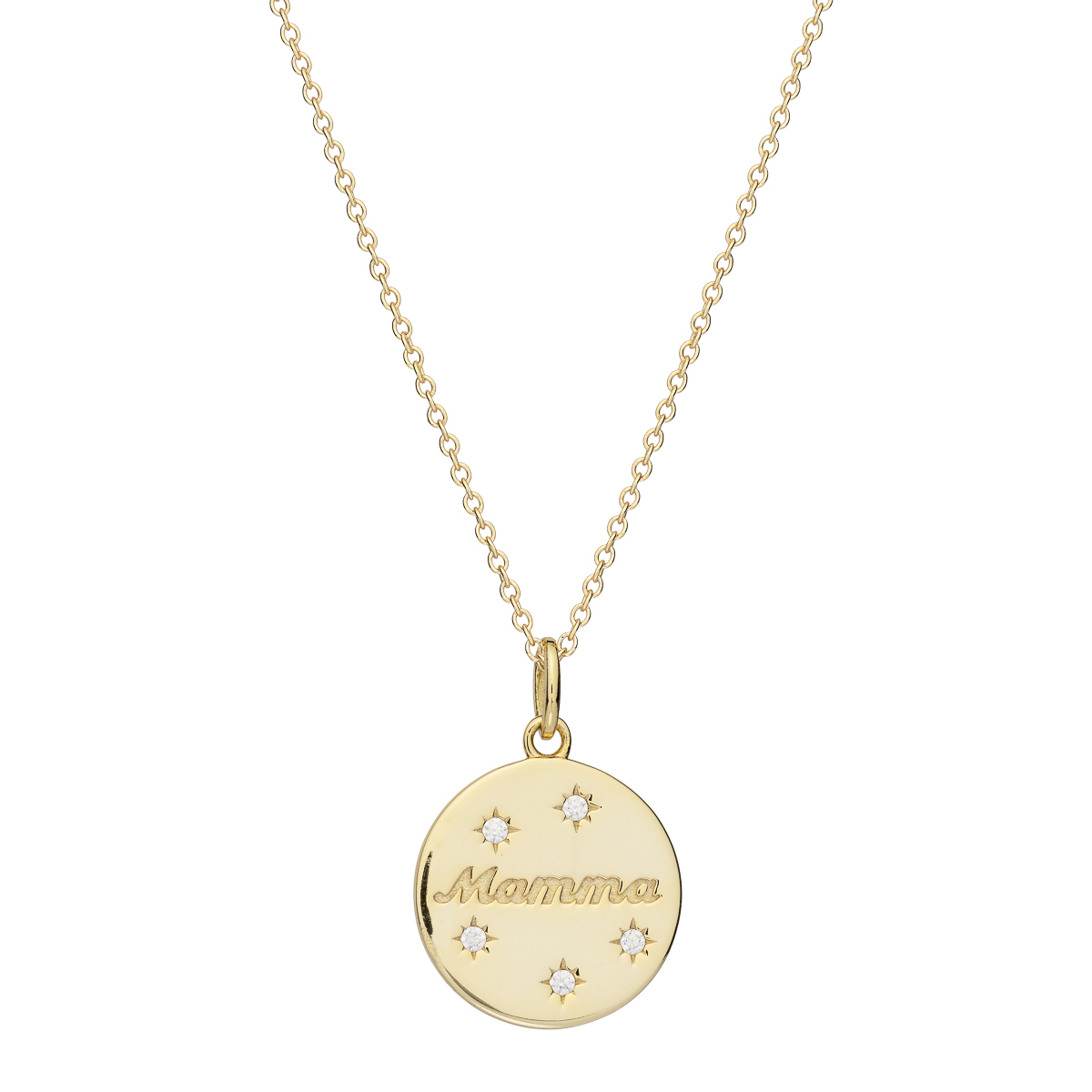 Halssmykke Mamma 925 Forgylt Sølv