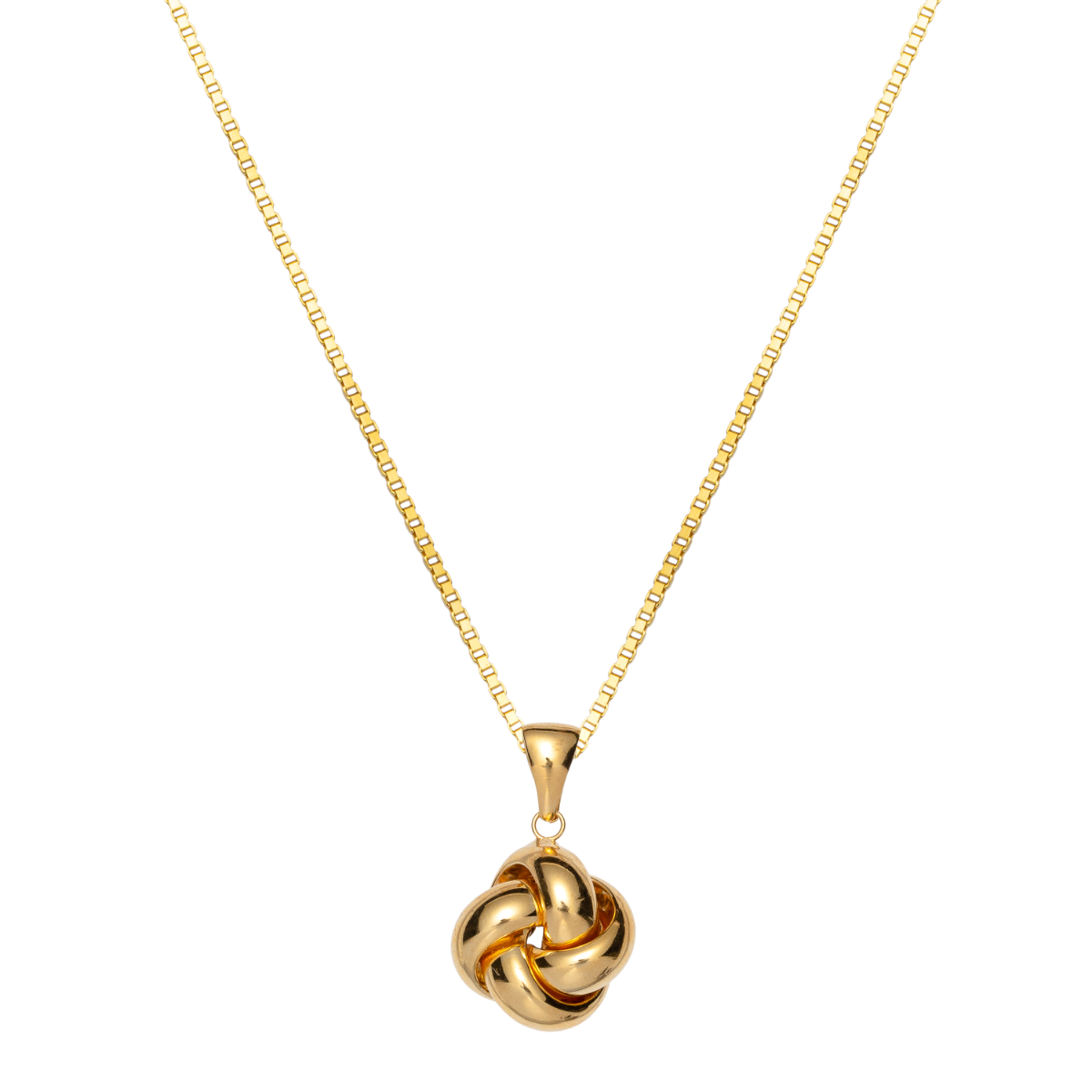 Halssmykke Knute 375 Gult Gull 