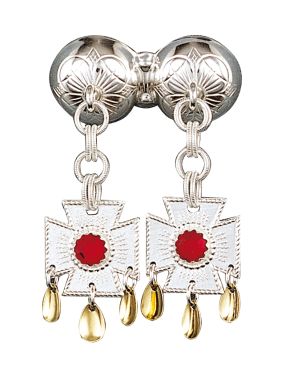 halssølje hvit/forgylt m. rau