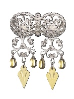 * halssølje hvit/forgylt m. s