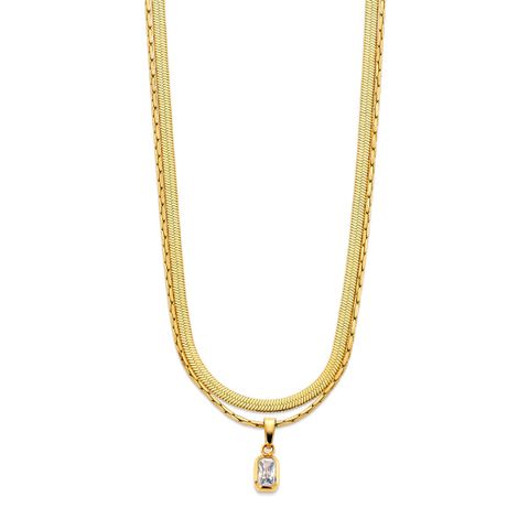 HEDVIG Halssmykke Gullfarget Stål