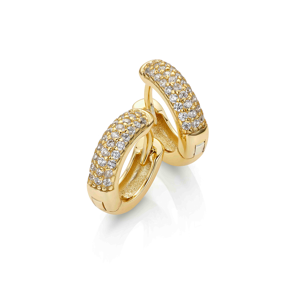 Øreringer 925 Forgylt Sølv