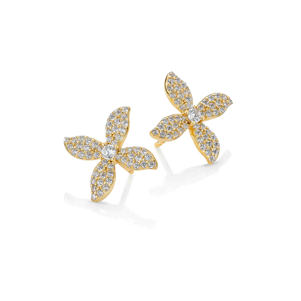 Øredobber 925 Forgylt Sølv