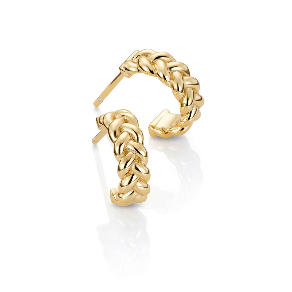 Øreringer 925 Forgylt Sølv