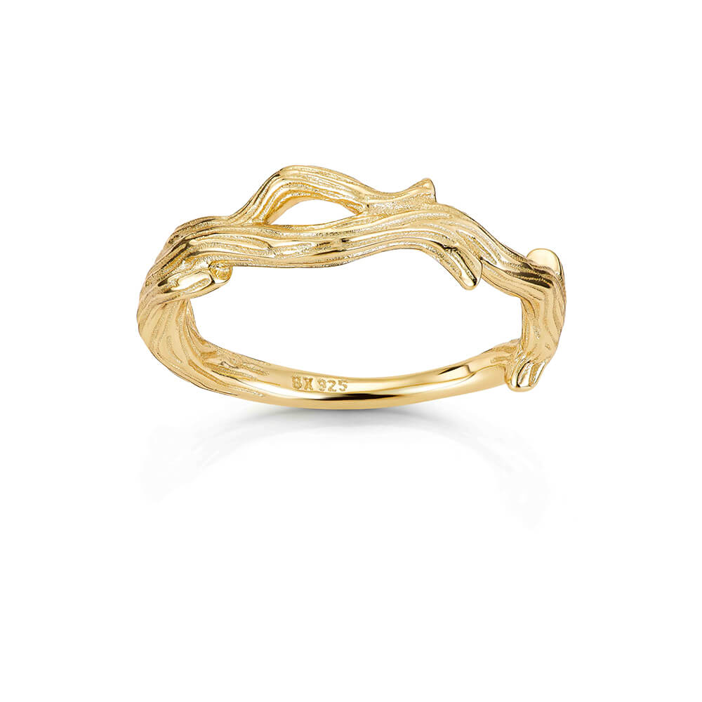 Ring 925 Forgylt Sølv