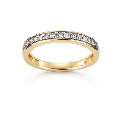 Diamantring 585 Gult Gull 0,20 ct