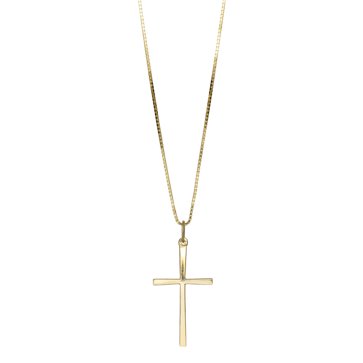 IVAR Halssmykke Kors 375 Gult Gull