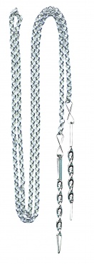 kjede 1,1m m.302400, hvit