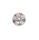 Knapp 17 mm 830 Oksidert Sølv