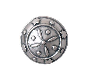Knapp Troms 19 mm 830 Oksidert Sølv