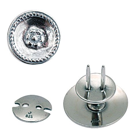 knapp til kniv, oksidert, 16mm