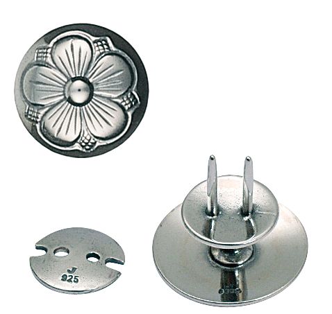 Knapp 830 Oksidert Sølv