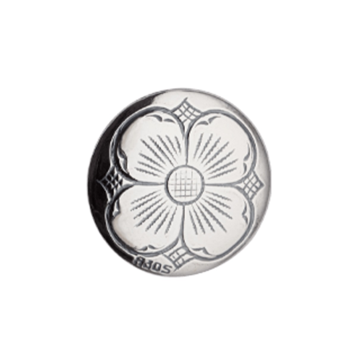 Knapp Askøy 830 Oksidert Sølv 17 mm