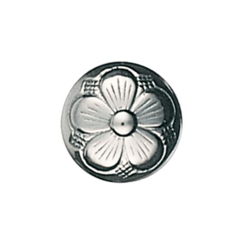 Knapp 17 mm 830 Oksidert Sølv