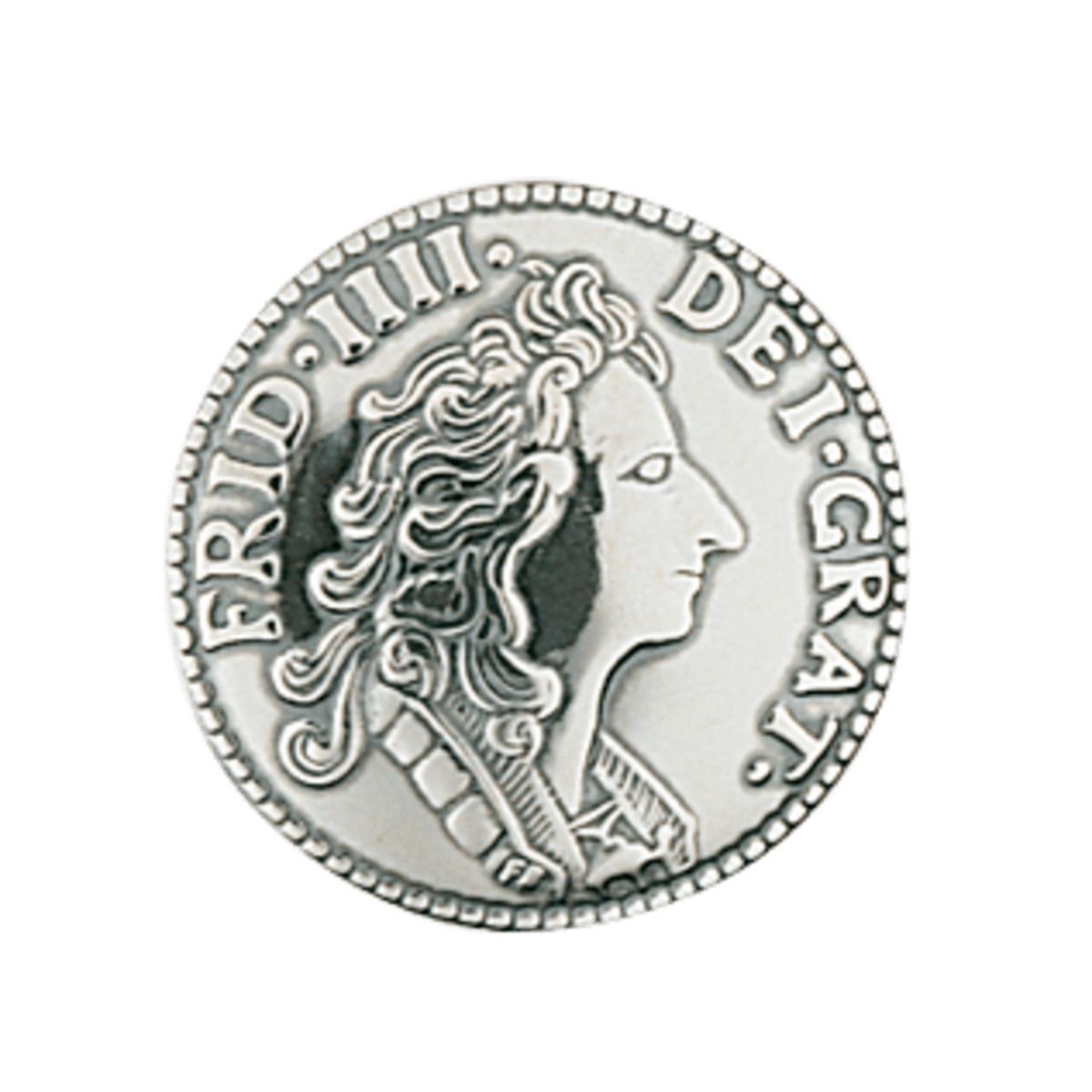 Knapp 830 Oksidert Sølv 19 mm