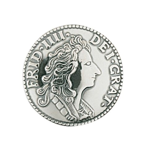 Knapp 830 Oksidert Sølv 19 mm