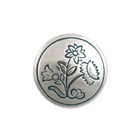 Knapp Nordland 17 mm 830 Oksidert Sølv