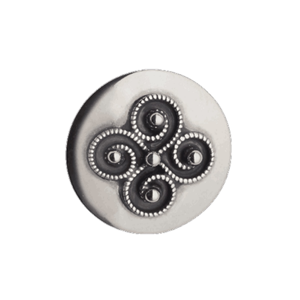 Knapp Rogaland 19 mm 830 Oksidert Sølv