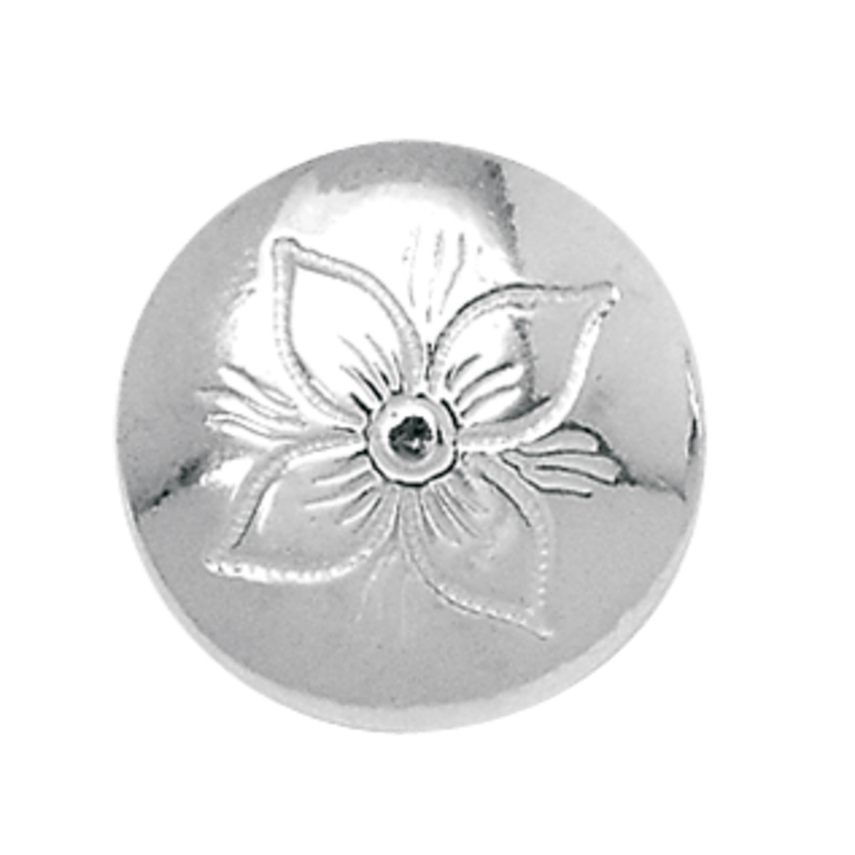 Knapp Rogaland 830 Hvitt Sølv 19 mm