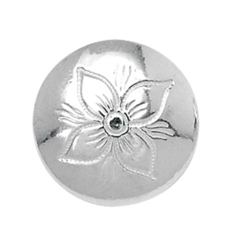 Knapp Rogaland 830 Hvitt Sølv 19 mm