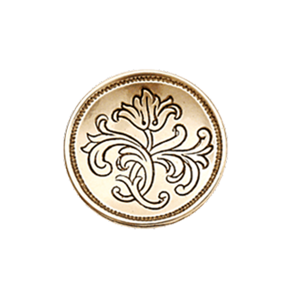 Knapp Østerdal Forgylt Messing