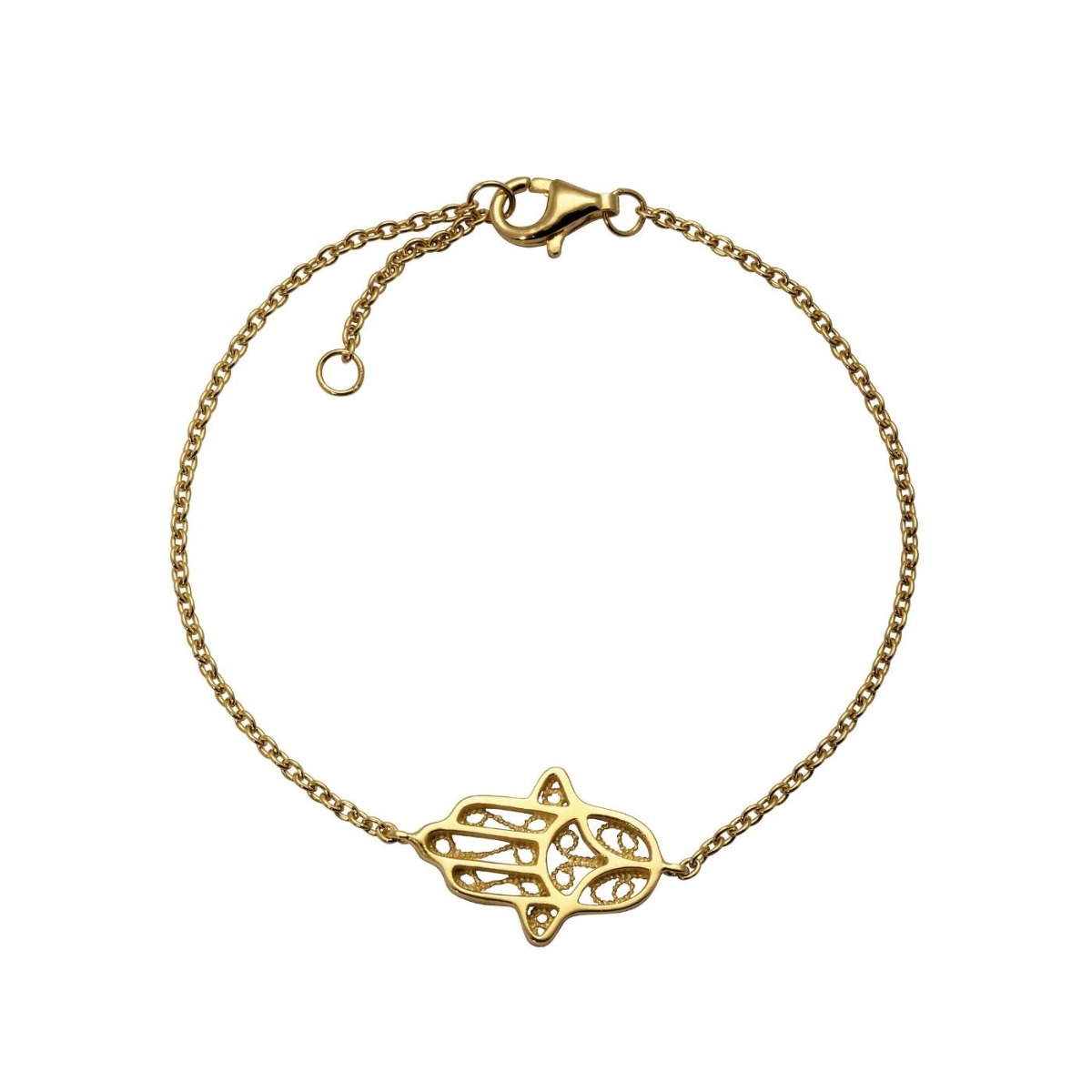 Armbånd Fatimas Hånd Gullforgylt