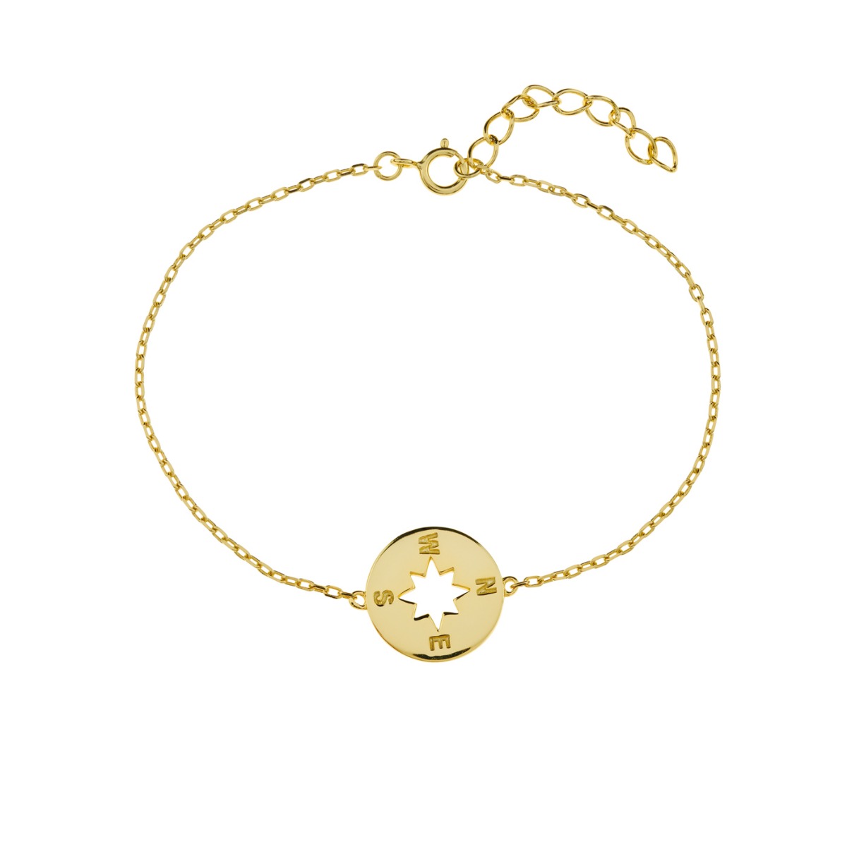 Armbånd Kompass Forgylt Sølv