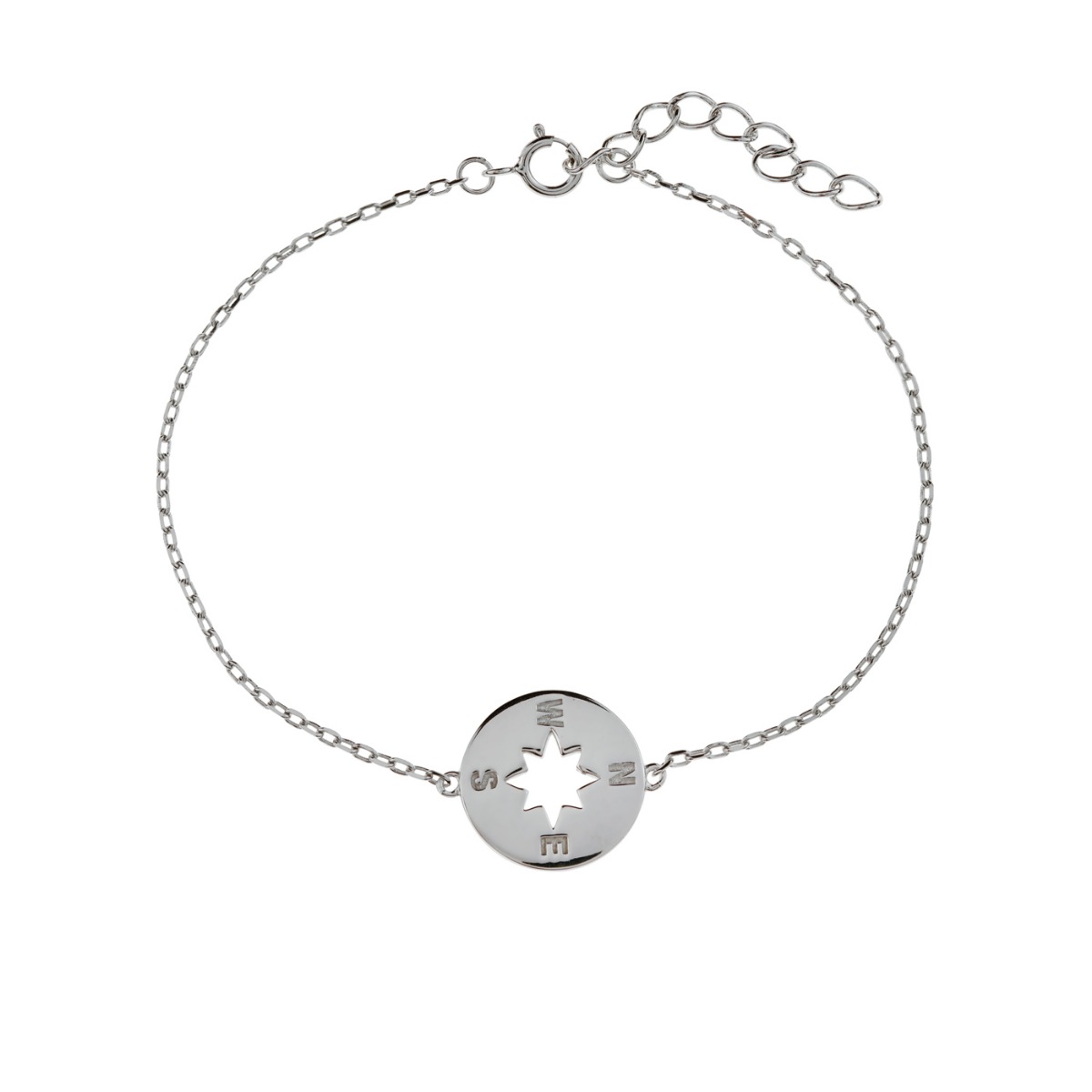 Armbånd Kompass Sølv