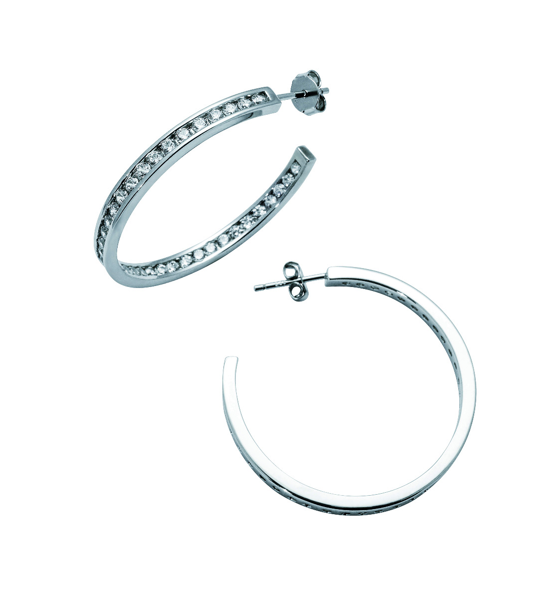 Øreringer Sølv 30 mm 