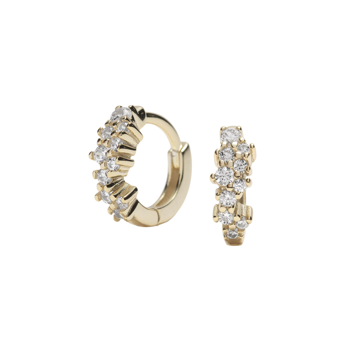 Øreringer 925 Forgylt Sølv