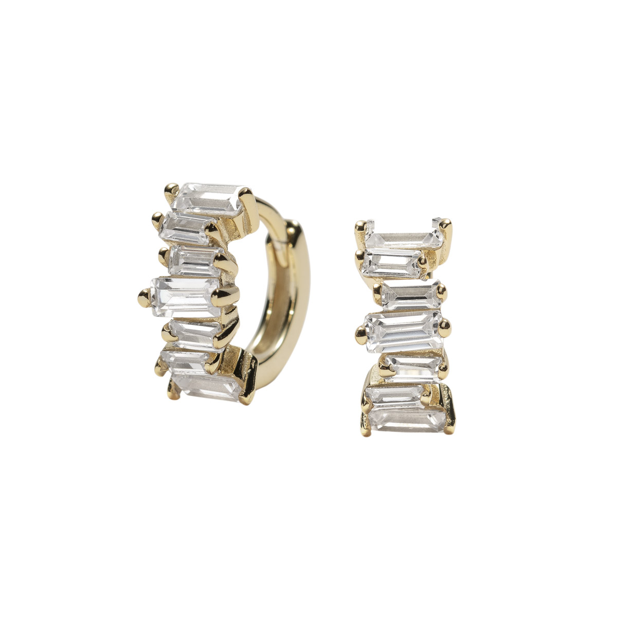 Øreringer 925 Forgylt Sølv