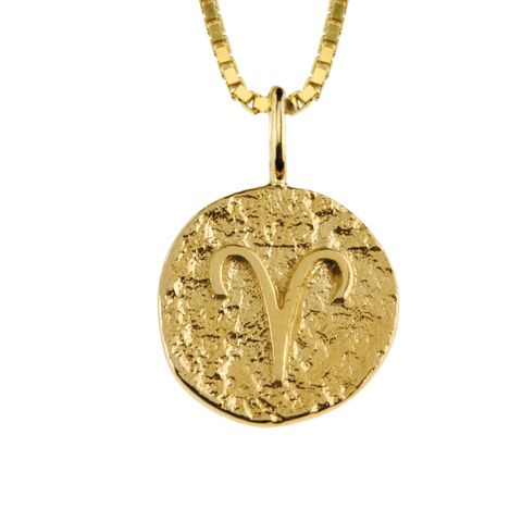 Stjernetegnsmykke Væren 925 Forgylt Sølv