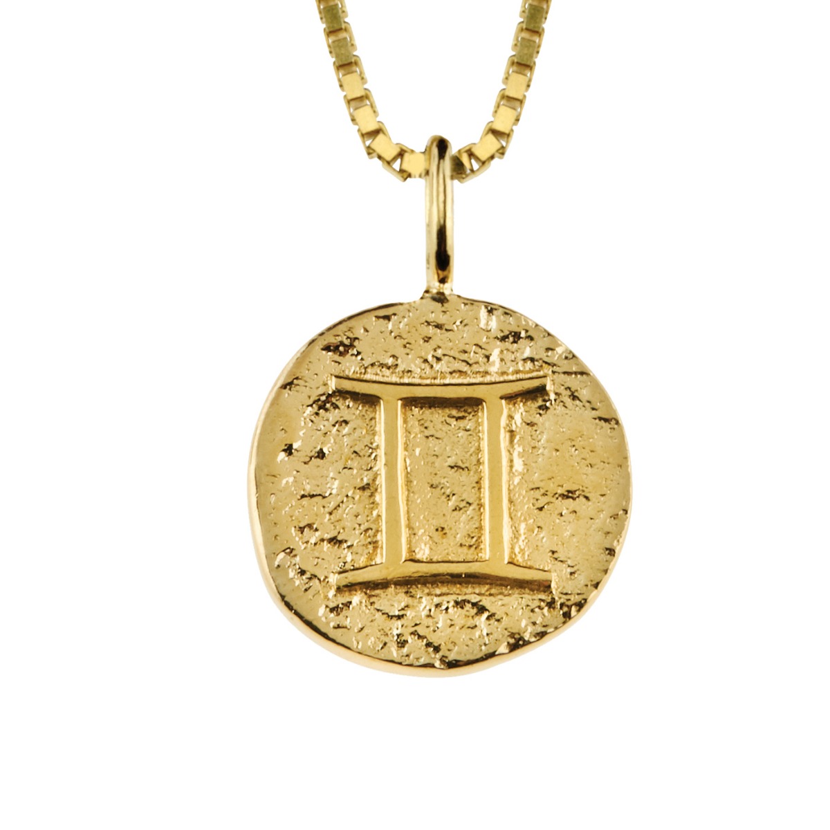 Stjernetegnsmykke Tvillingene 925 Forgylt Sølv