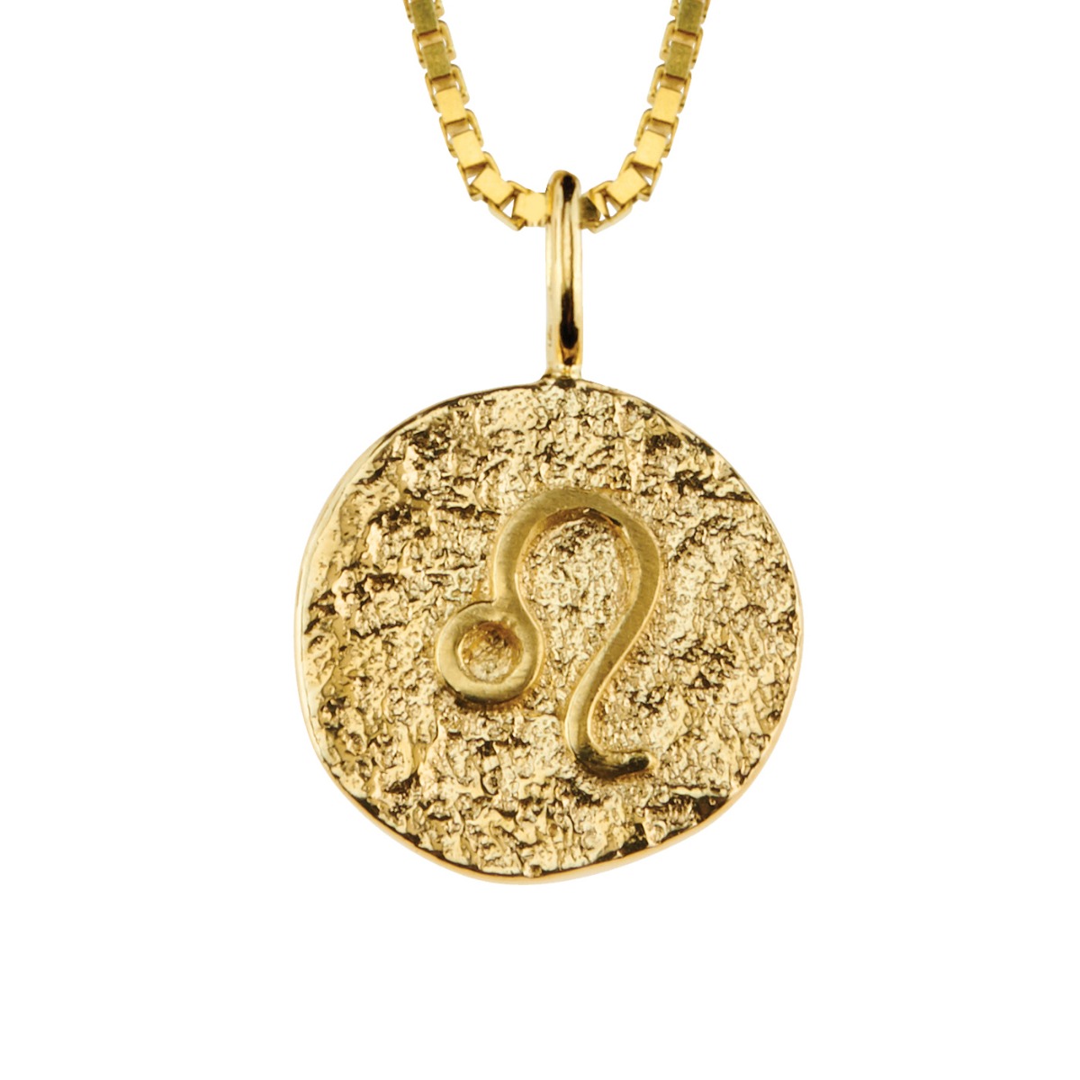 Stjernetegnsmykke Løven 925 Forgylt Sølv