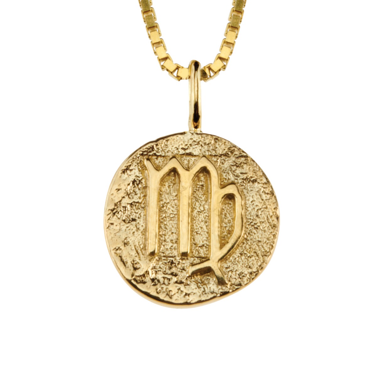 Stjernetegnsmykke Jomfruen 925 Forgylt Sølv