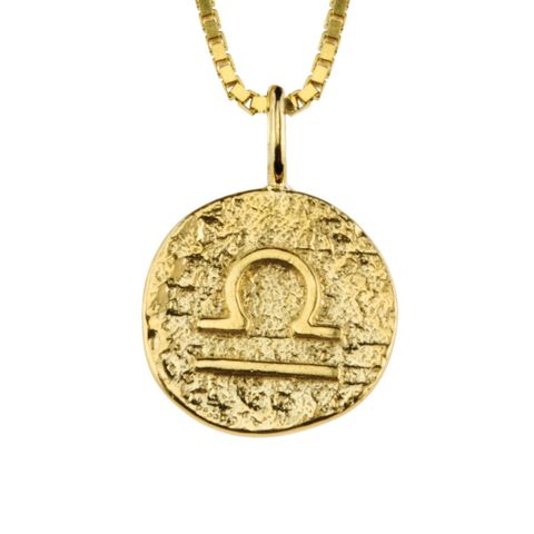 Stjernetegnsmykke Vekten 925 Forgylt Sølv