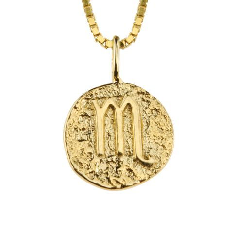 Stjernetegnsmykke Skorpionen 925 Forgylt Sølv