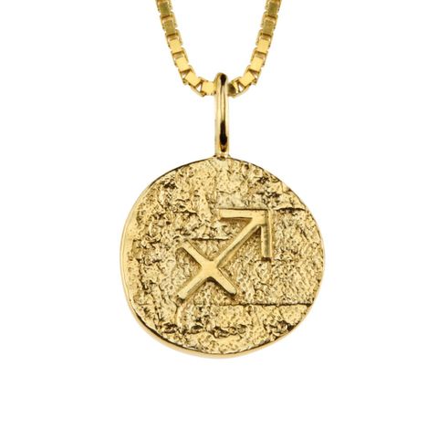 Stjernetegnsmykke Skytten 925 Forgylt Sølv