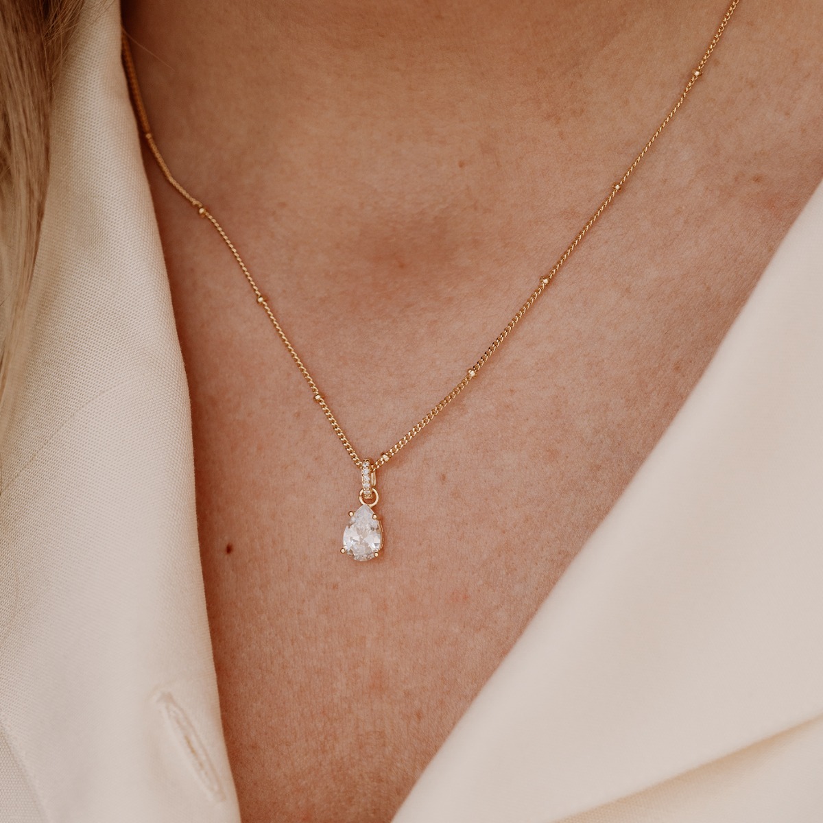 Halssmykke 925 Forgylt Sølv             