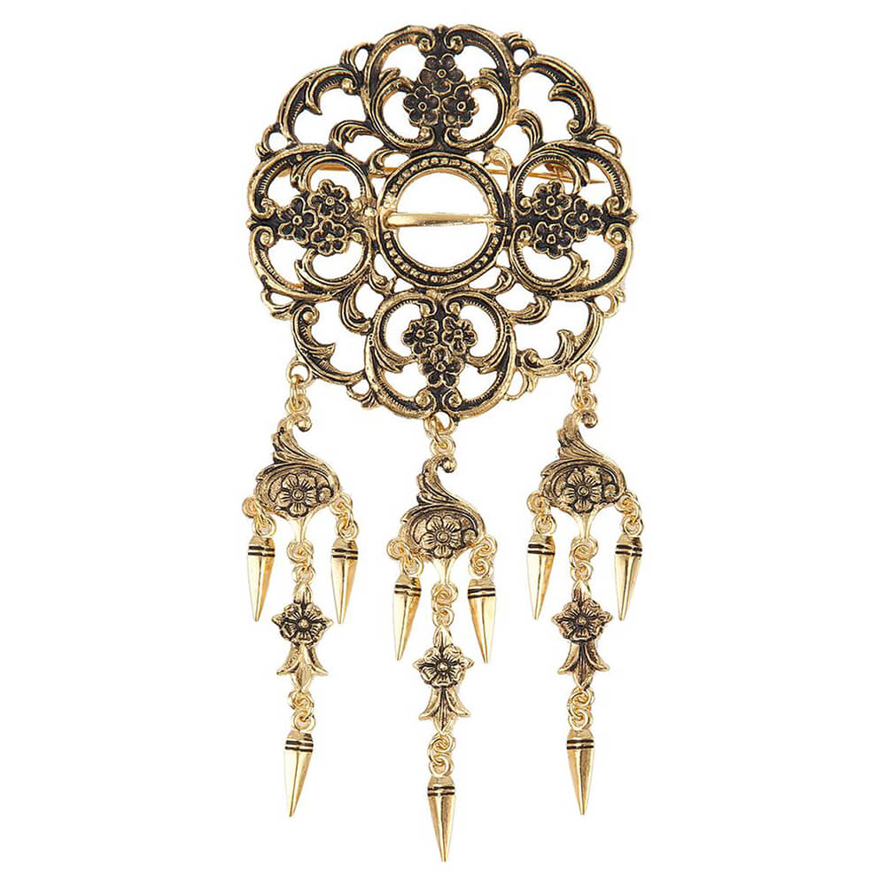 Løken Brystsølje 925 Forgylt Sølv