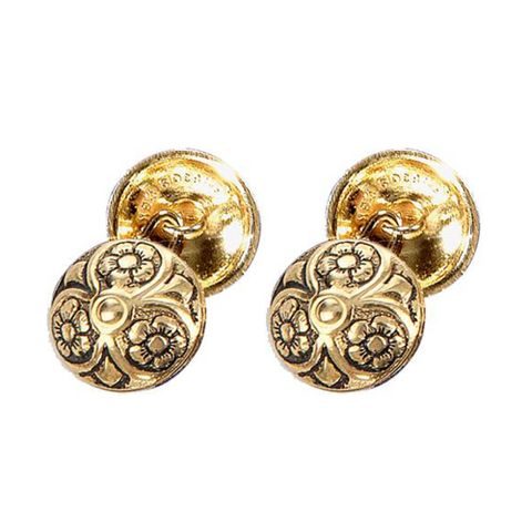 Løken Mansjettknapper 925 Forgylt Sølv