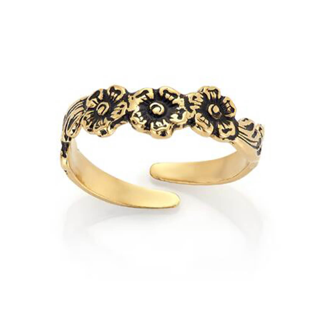 Løken Ring 925 Forgylt Sølv