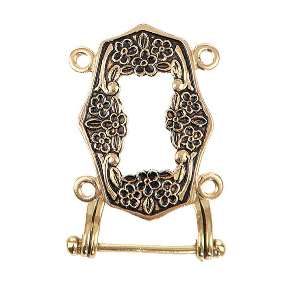 Løken Veskestøl 925 Forgylt Sølv