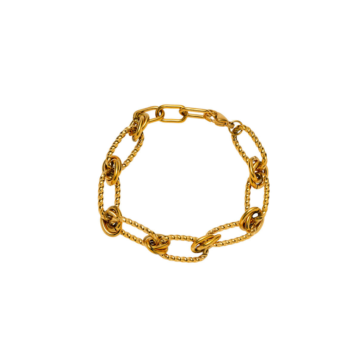 LEAH Chunky Armbånd Gullfarget Stål